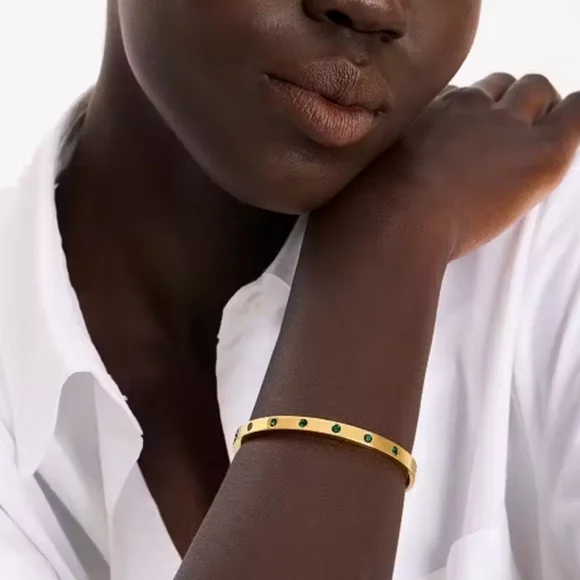 Kate Spade New York Bracelet Women Gold Stackable Stainless Steel Bangle ERK1969 - Picture 12 of 13